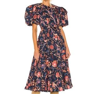 Ulla Johnson Agathe Midi Dress in Moonlight